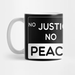 No Justice No Peace Black Lives Matter Mug